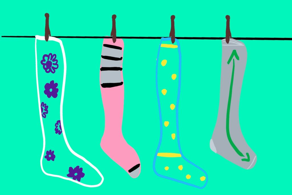 pile of socks clipart